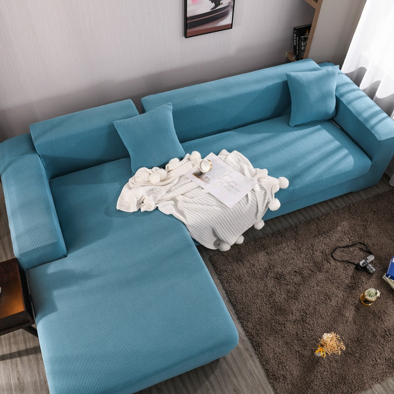 Magic Sofa Stretchable Cover - L Shape | Texture  | Slipcovernation